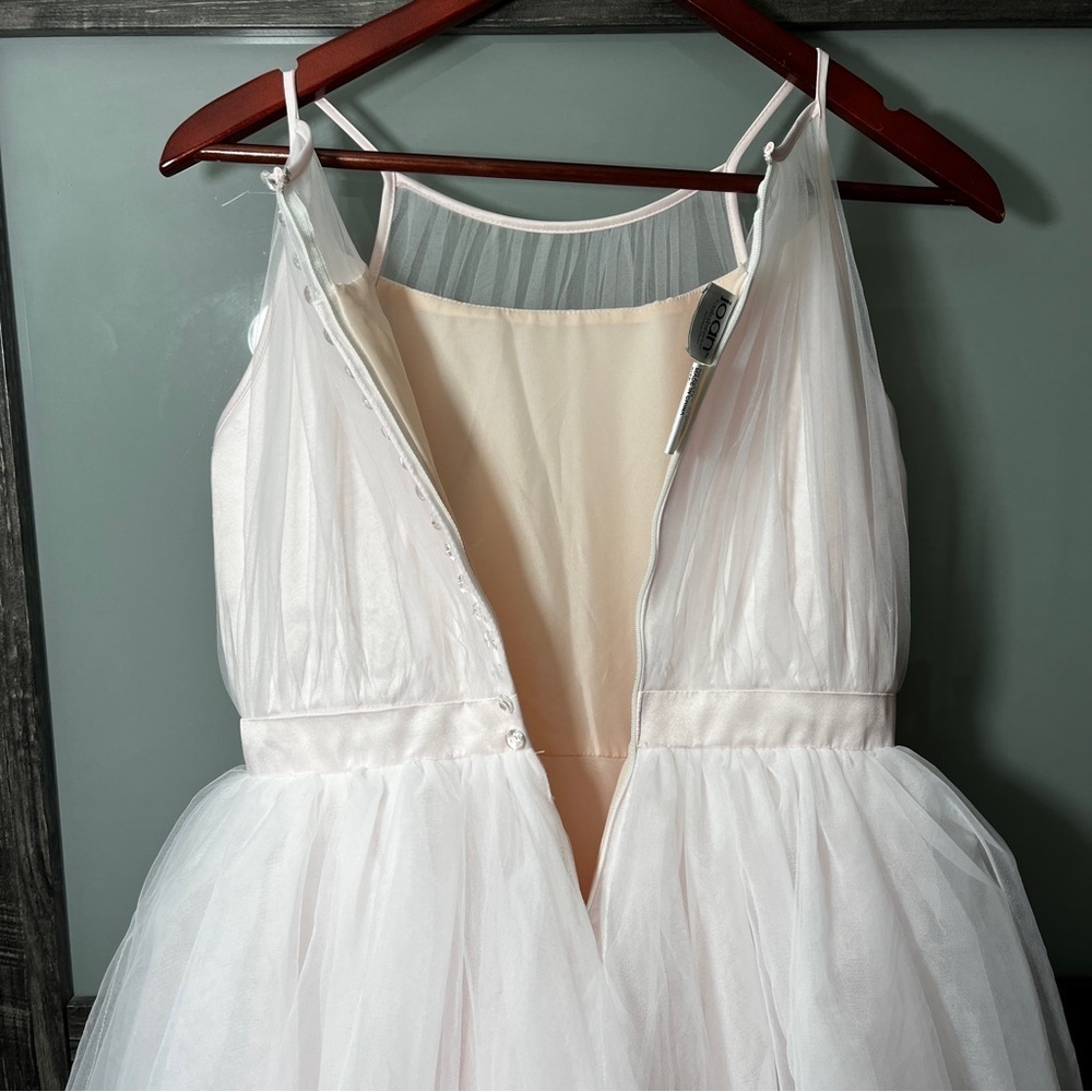 Joan Calabrese from Mon Cheri Girls' 14 Pink Ethereal Dress Flower Girl Glinda - Picture 7 of 14